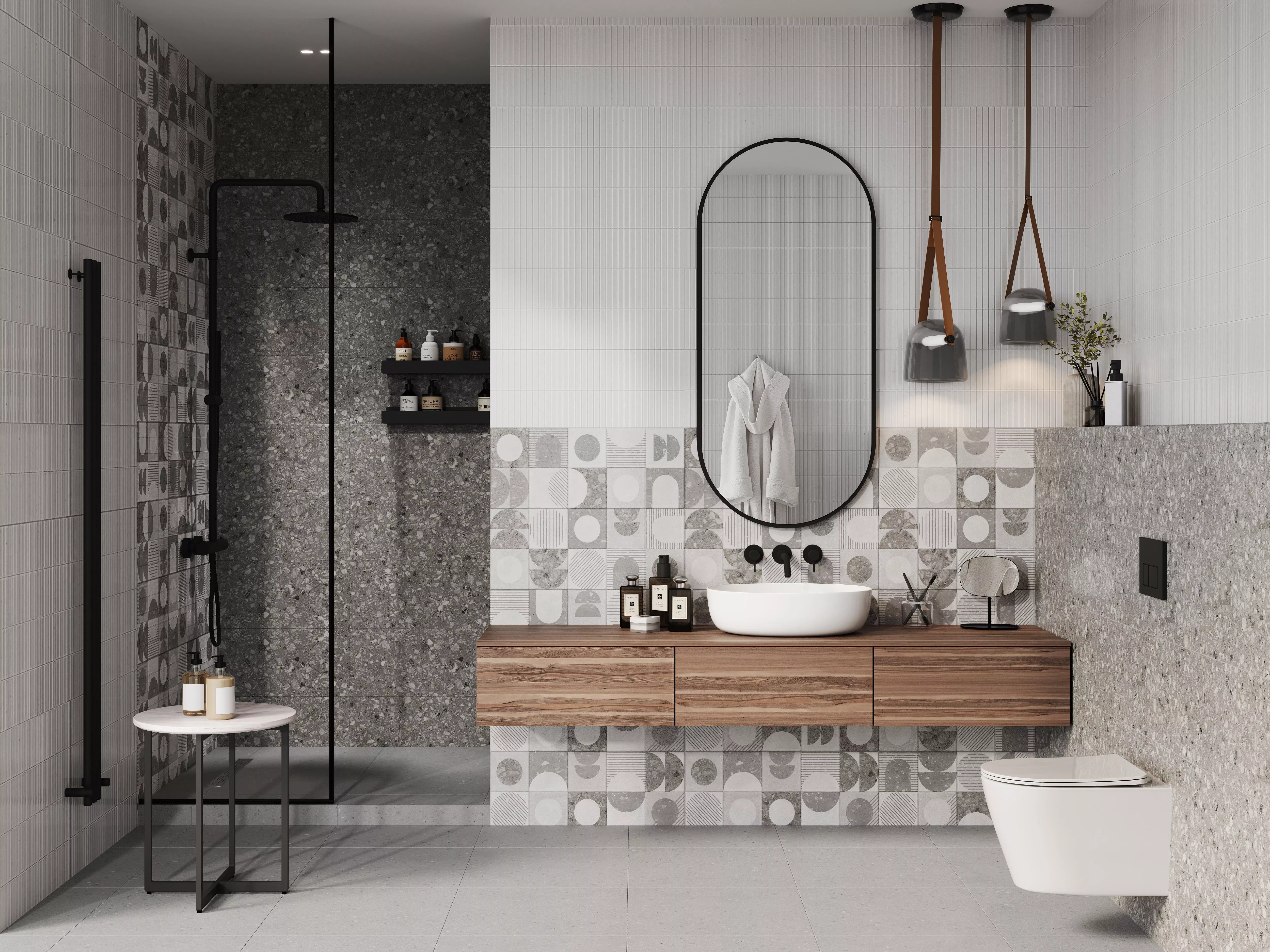Купить 10100001540 Lane (Лейн) grey wall 02 плитка для стен 25х60, Gracia Ceramica