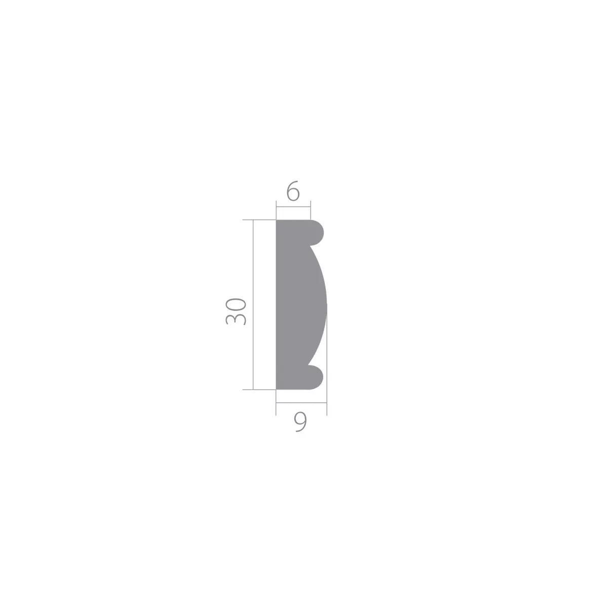 Купить Молдинг Ultrawood арт. U 0006 (2440 х 30 х 9)