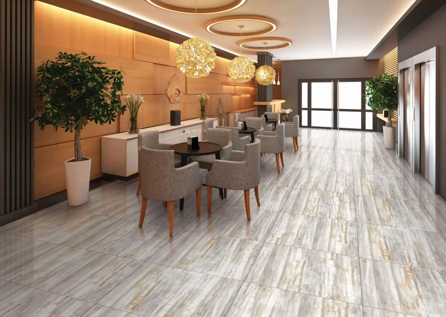 Купить Керамогранит NSceramic NSC8038 коричневый 800x800