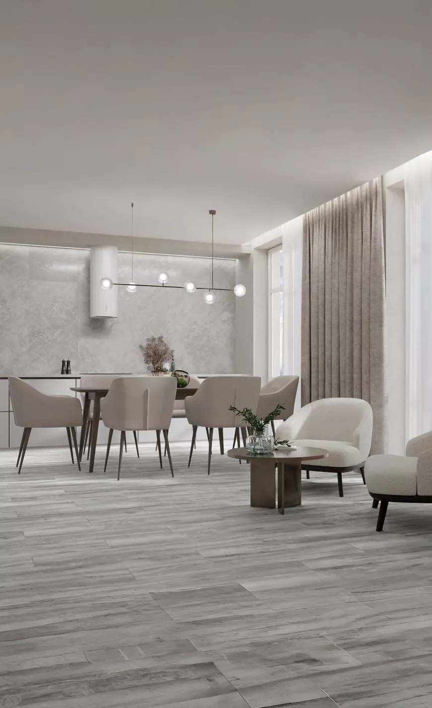 Купить Керамогранит Primavera  Taiga Grey WD102 1200х200 мм.