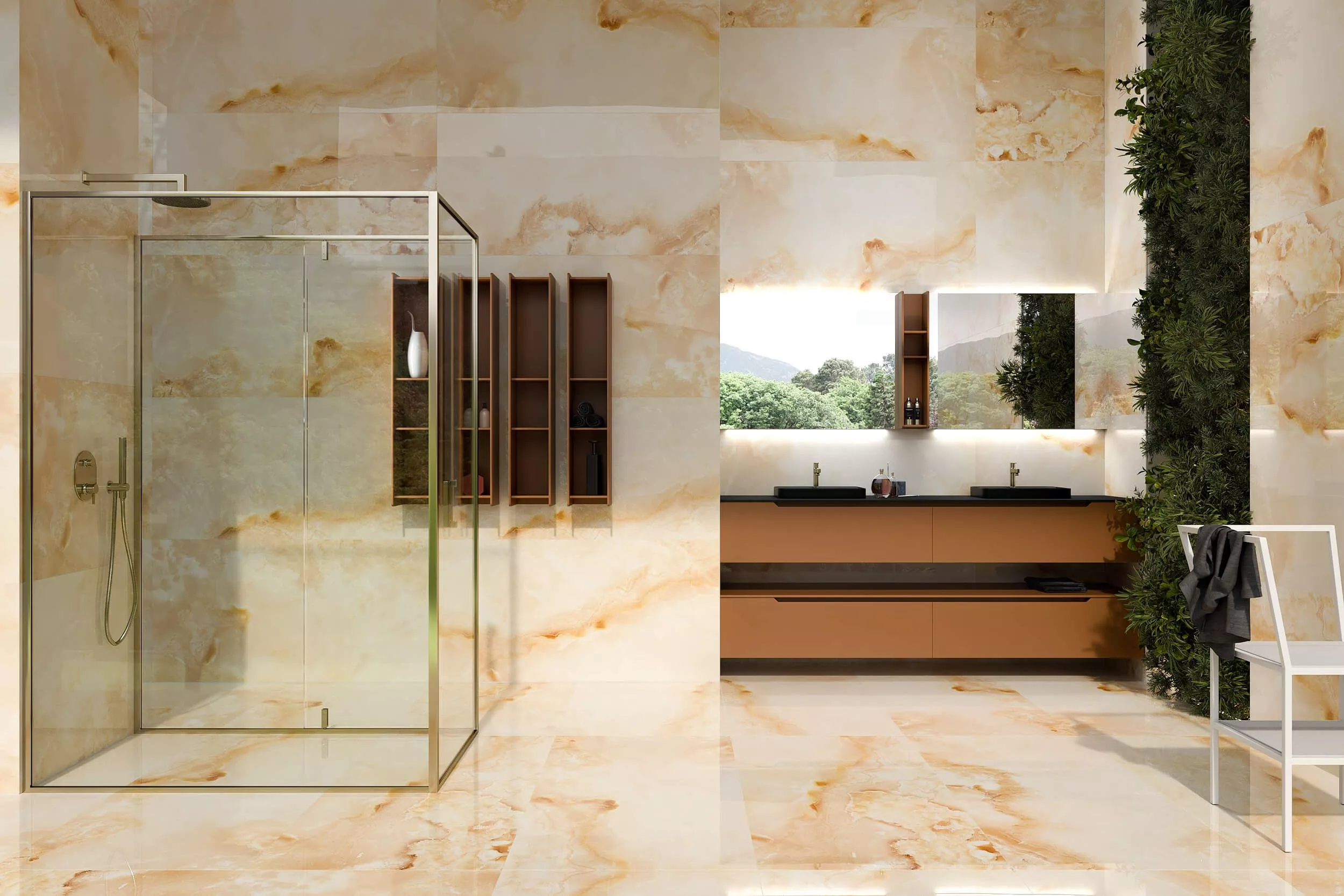Купить Керамогранит ARTCER Onix Pentalico Beige 9 mm POLI 60x120