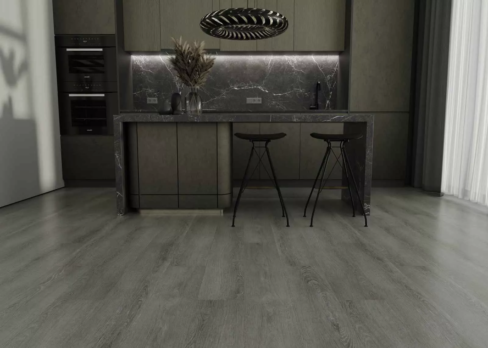 Купить SPC плитка (замковая) IDEAL PRIME WOOD 01007 Smoky