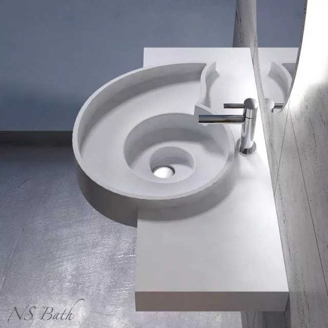 Купить Раковина из искусственного камня, NSS-1051, глянцевая/матовая с доставкой Купить Раковина из искусственного камня, NSS-1051, глянцевая/матовая