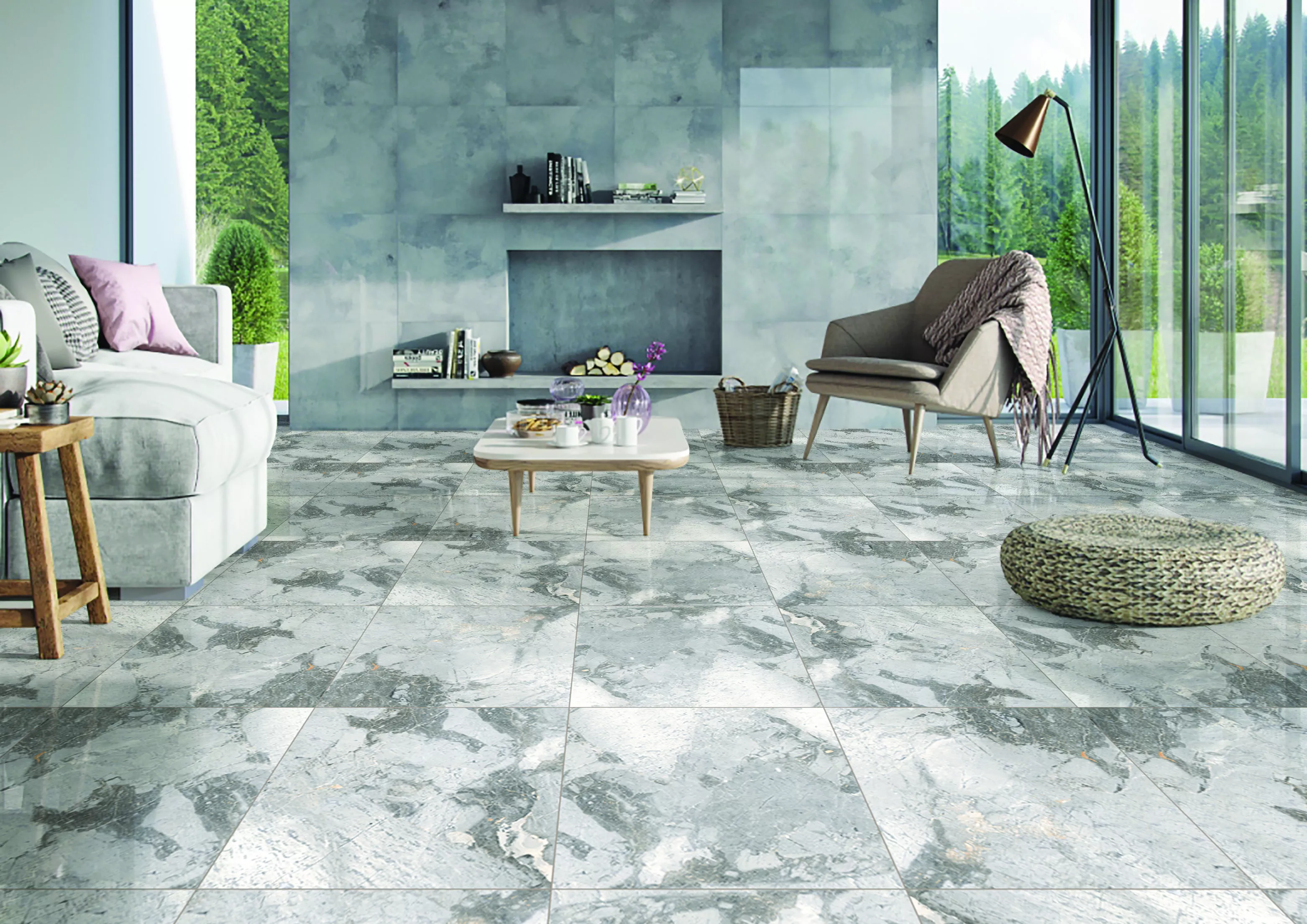 Купить Керамогранит Maimoon Ceramica  Glossy French Grey GF00038 60x60