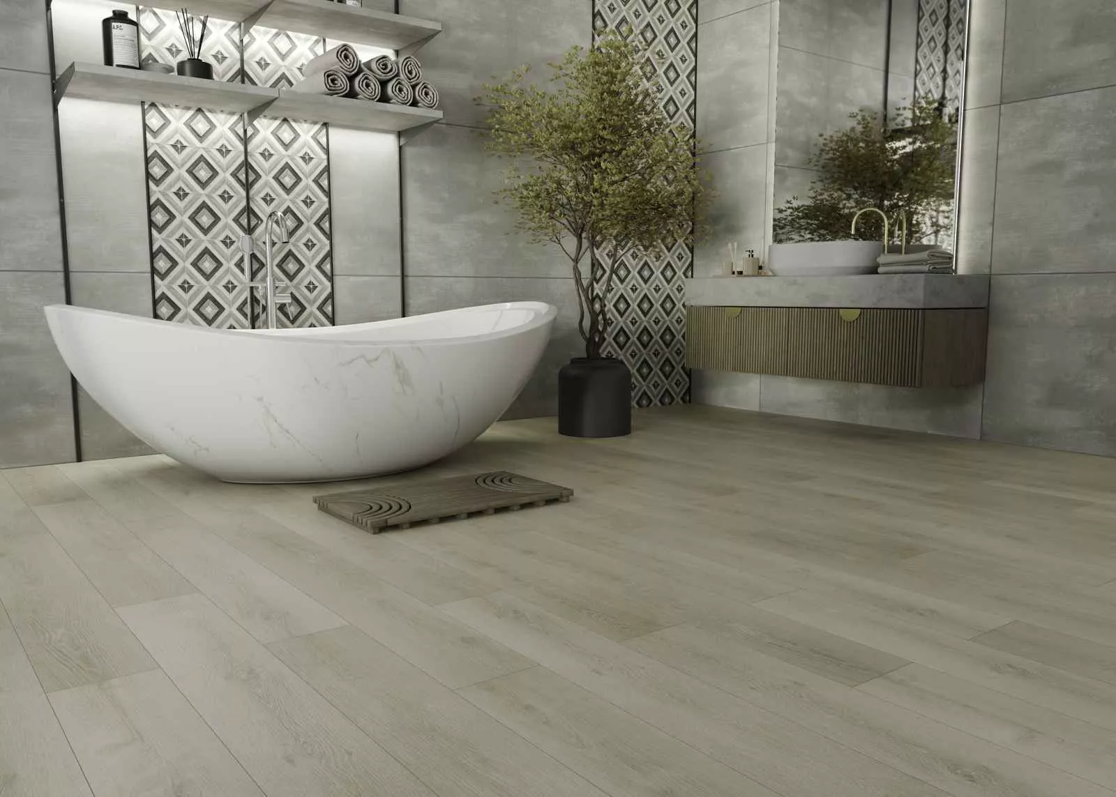 Купить SPC плитка (замковая) IDEAL TOUCH WOOD 03006 European