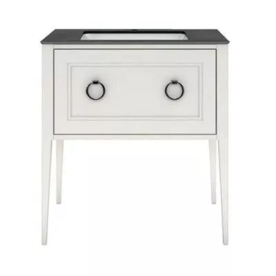 Тумба PLAZA Classic напольная 80 белый 1 + (1) ящики 810 PL.C.80.1+1\WHT