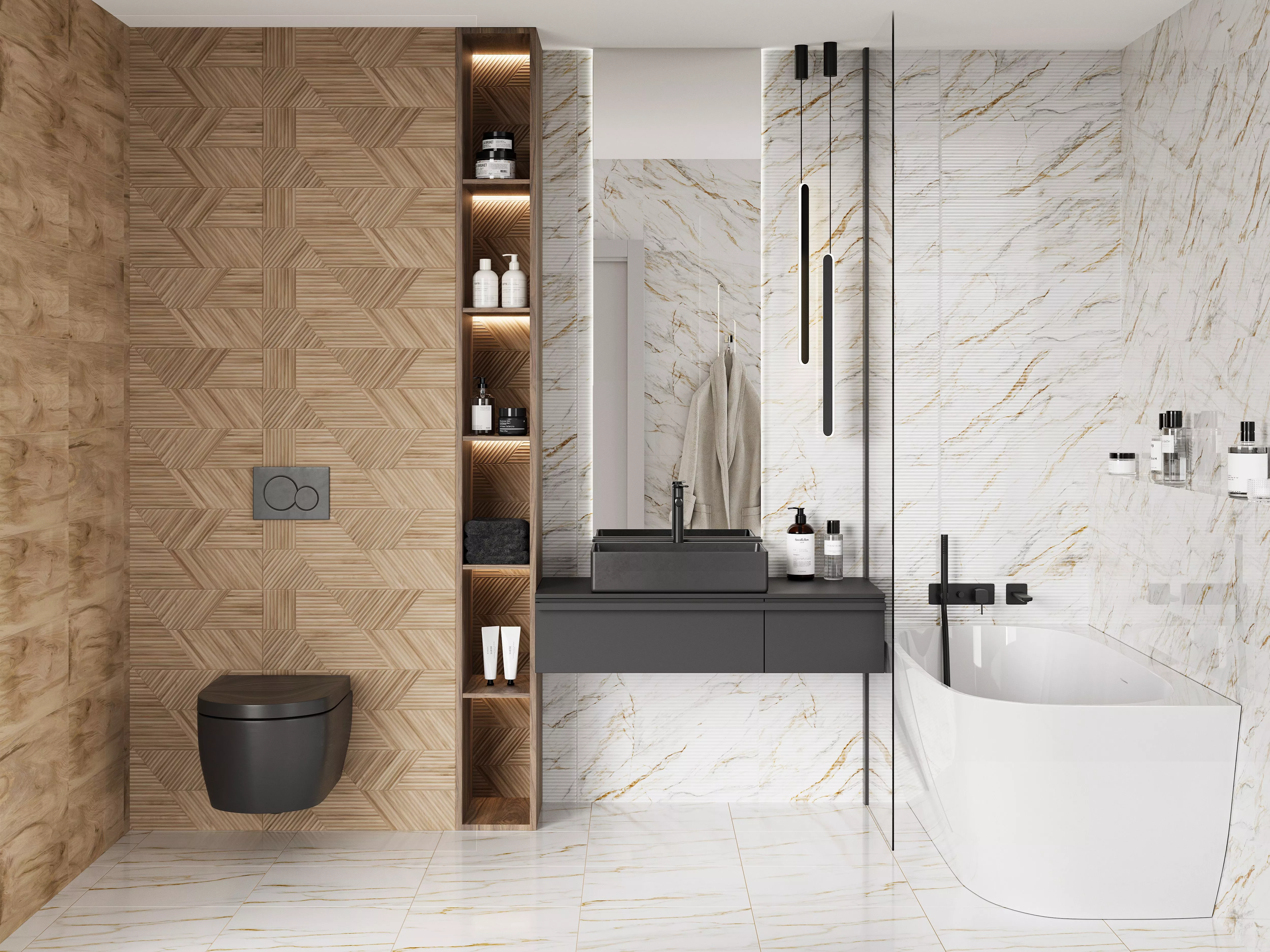 Купить 10100001534 Ideal white wall 02 плитка для стен 25х60, Gracia Ceramica