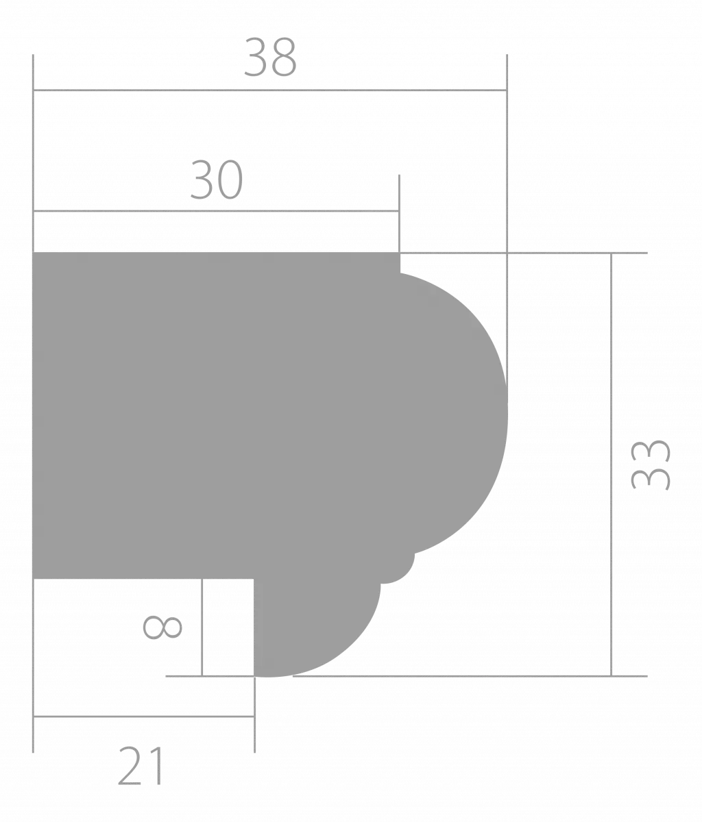 Купить Молдинг Ultrawood арт. Trim 0003 (2440 х 38 х 33)