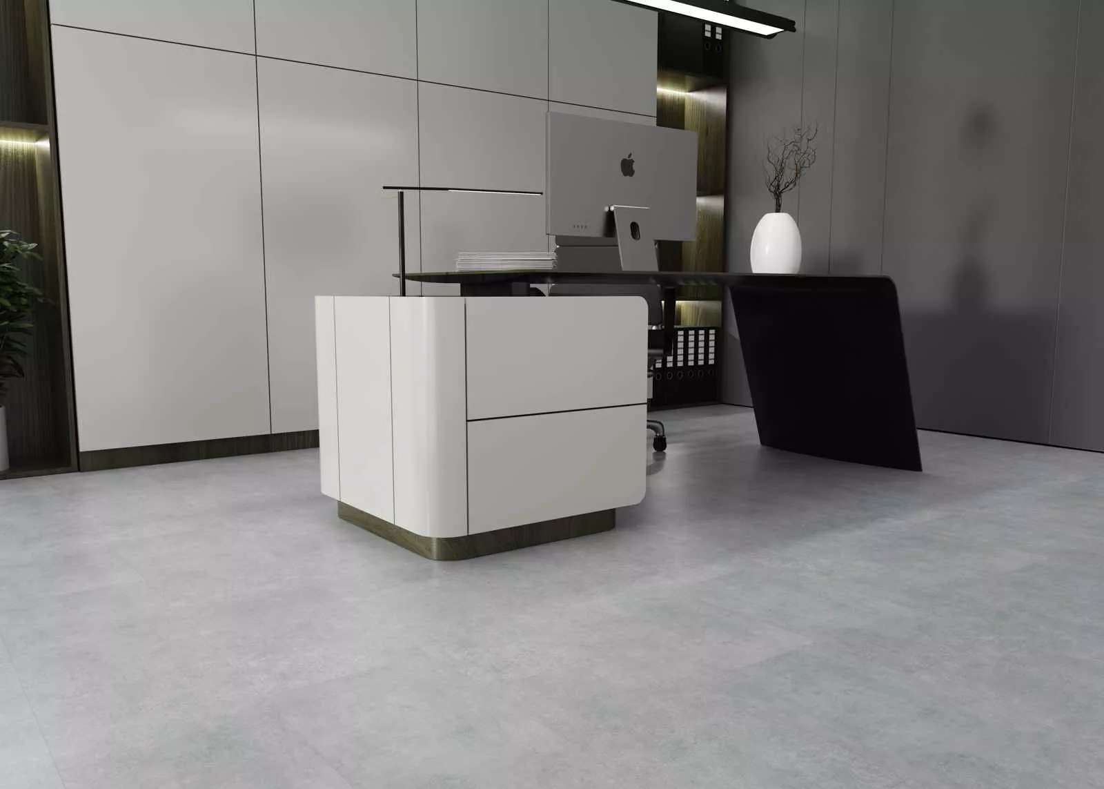 Купить SPC плитка (замковая) IDEAL FINE STONE 04008 Ashen