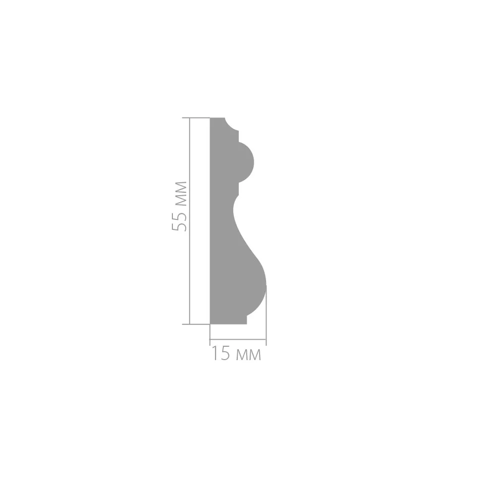 Купить Молдинг Ultrawood арт. U 0009 (2440 х 55 х 15)