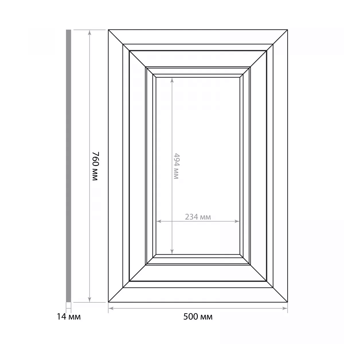 Купить Стеновая панель DIY набор, арт. SET 002-7650 (760 х 500 х 14мм.)