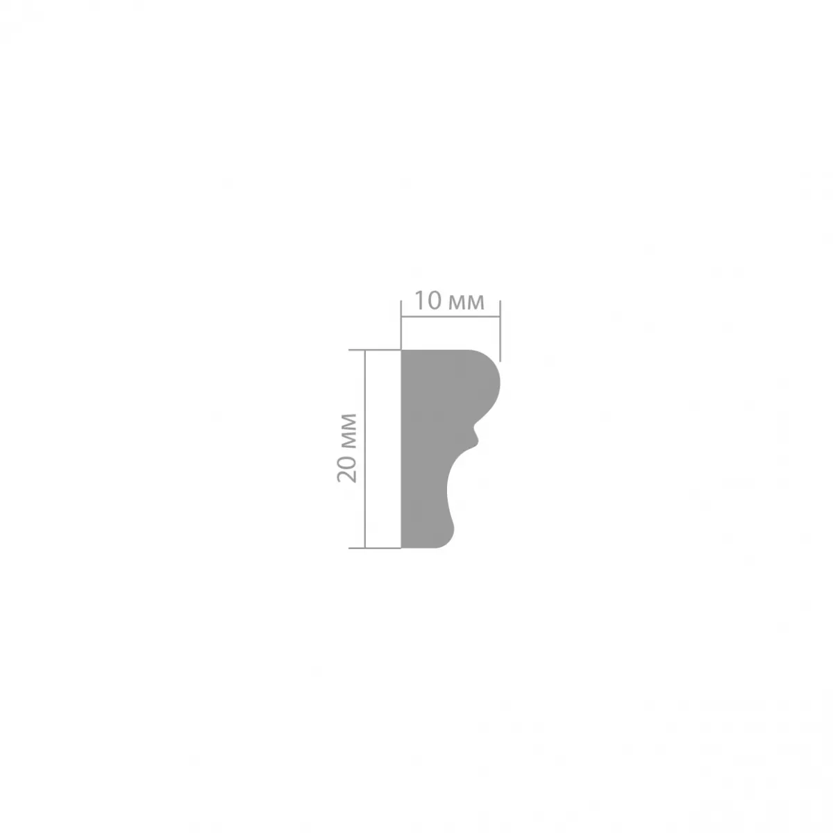 Купить Молдинг Ultrawood арт. U 0020 (2440 х 20 х 10)