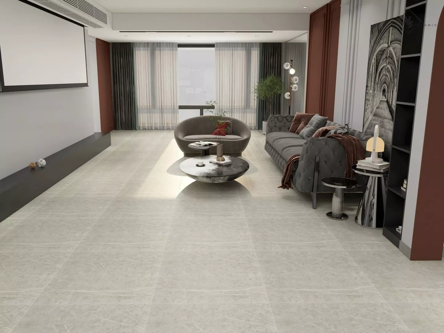 Купить Керамогранит NSceramic NSC8045 серый 800x800