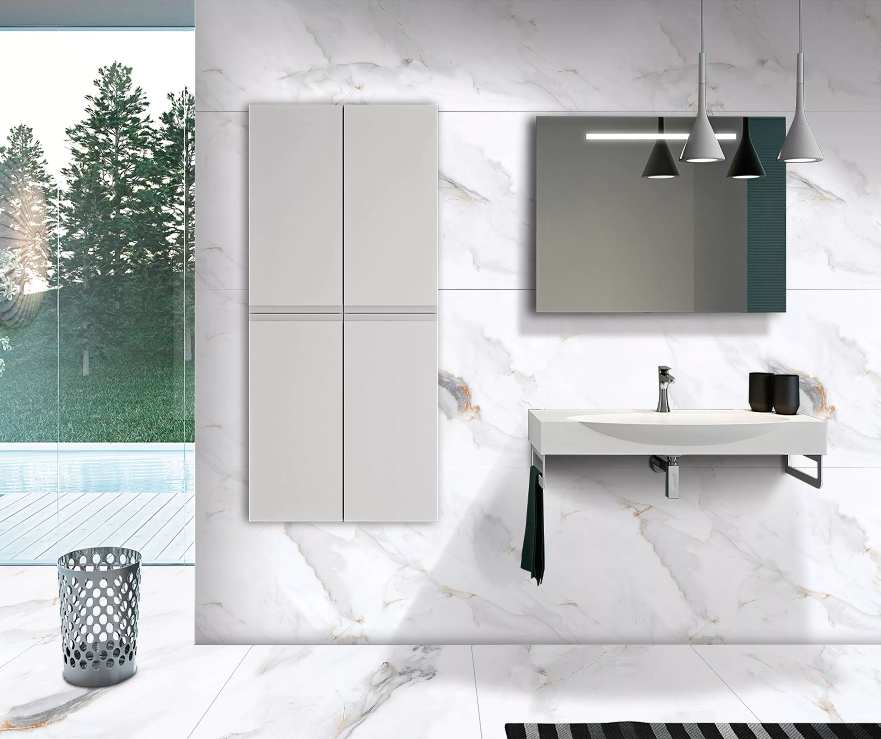 Купить Керамогранит Maimoon Ceramica  Carving Astana white 120х60