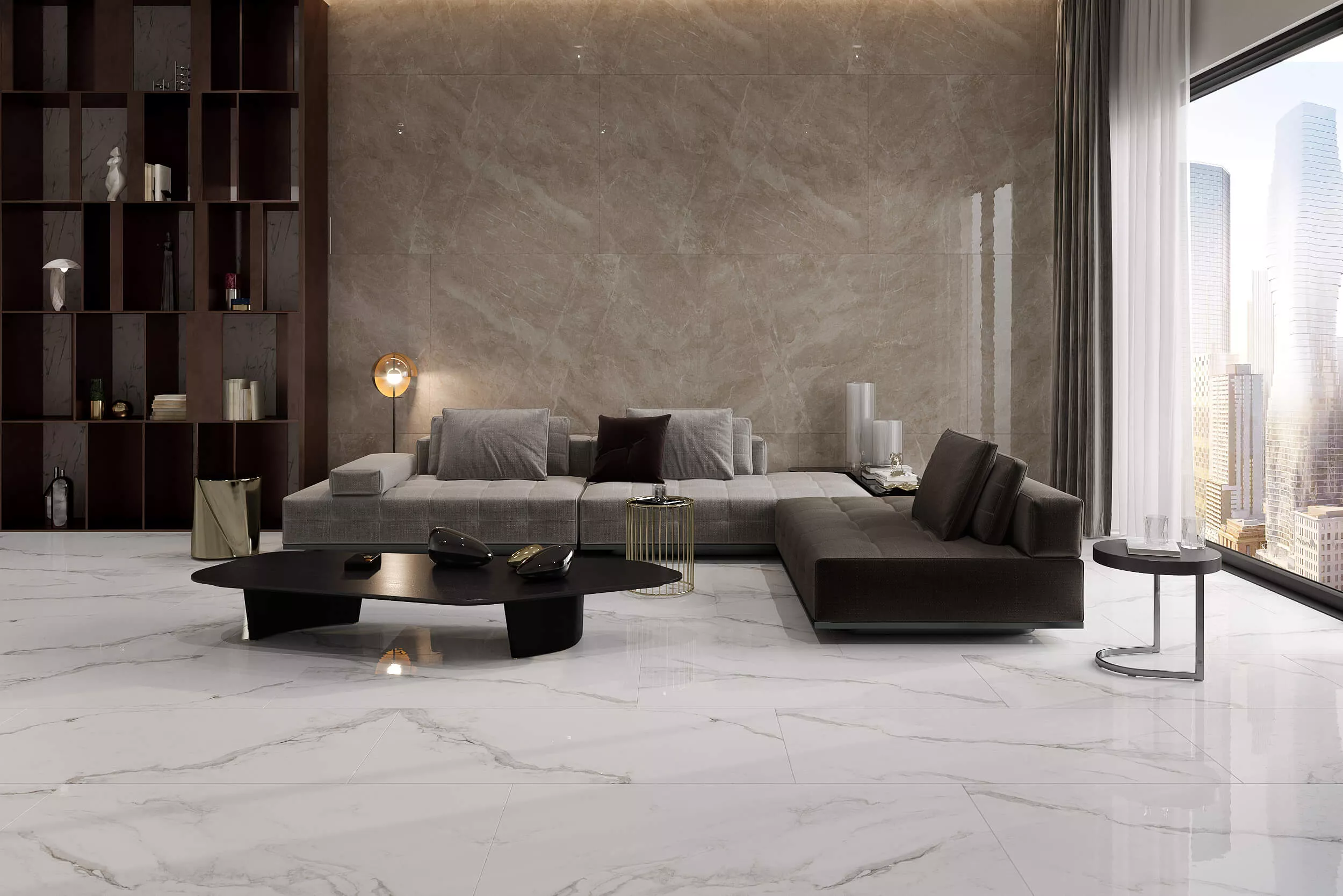 Купить Керамогранит ARTCER Marble Amalfi White 9 mm CARV 60x120