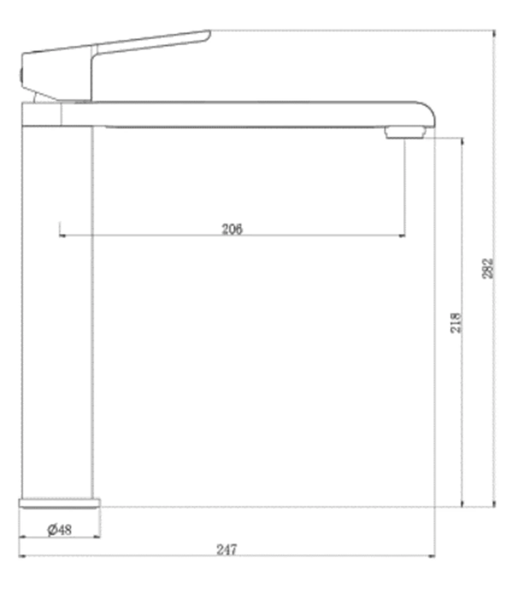Купить Смеситель для раковины ROYCE Cube, высокий, хром RCM-120602CR