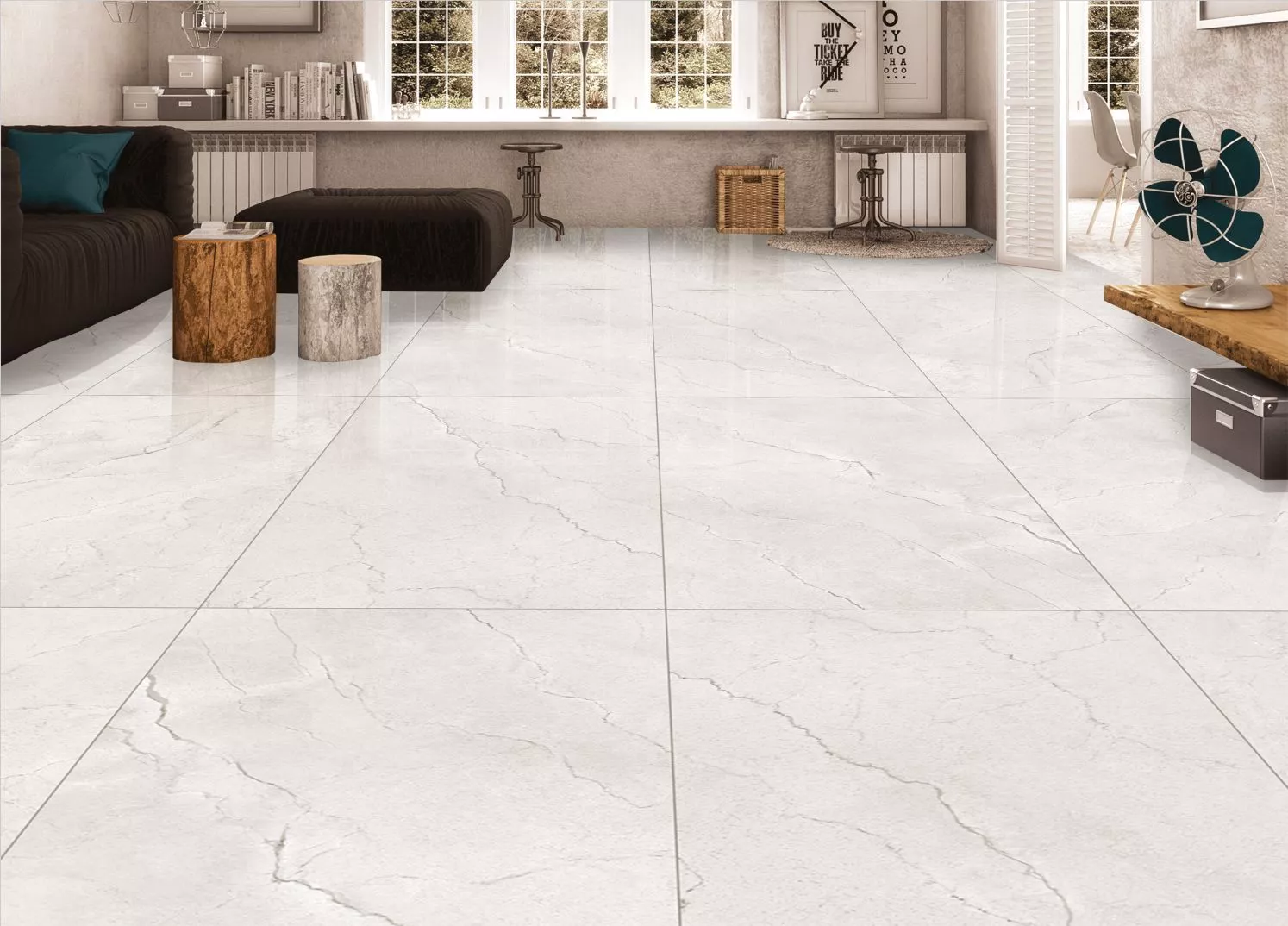 Купить Керамогранит Maimoon Ceramica  Glossy Flority ash 120х60