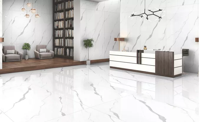 Купить Керамогранит ARTCER Marble Perla Blanco 9 mm CARV 60x120