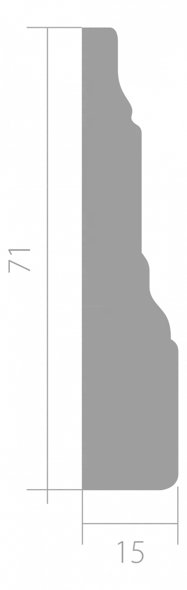 Купить Наличник Ultrawood арт. N 0004 (2440 х 71 х 15)