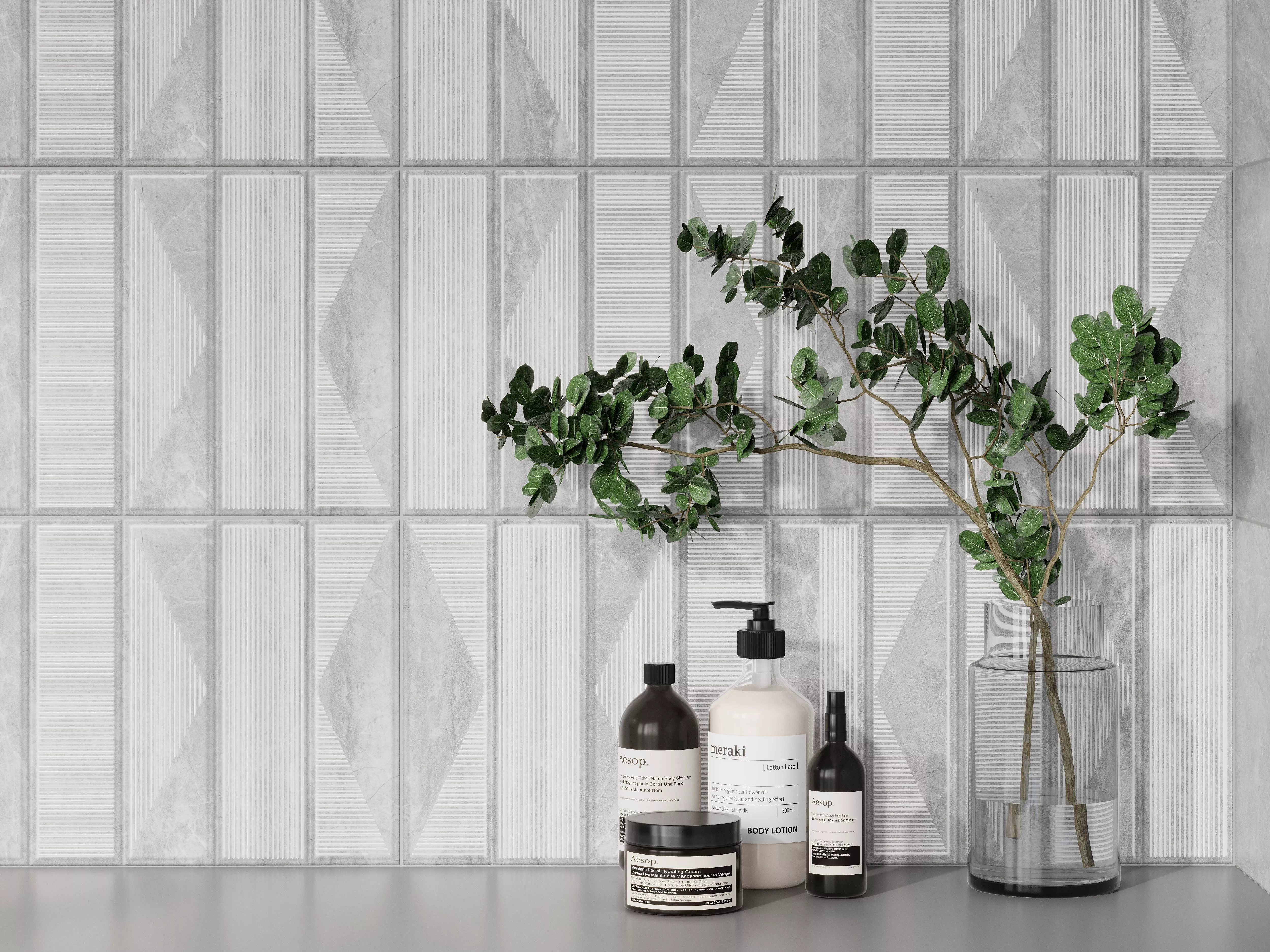 Купить 10100001542 Cameo (Камео) grey wall 01 плитка для стен 25х60, Gracia Ceramica