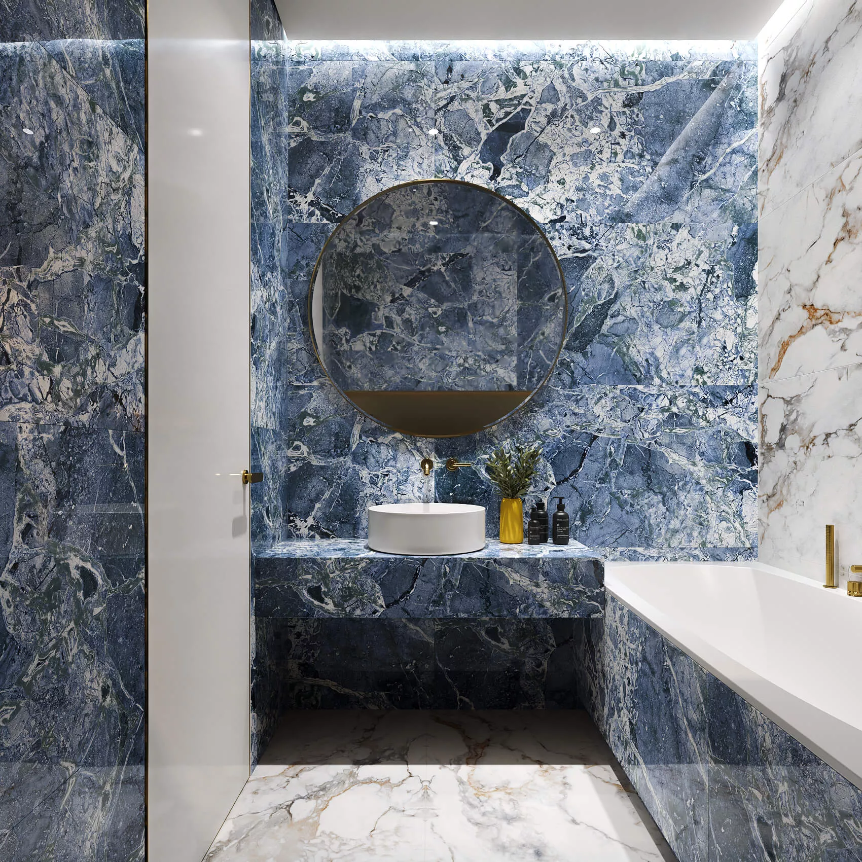 Купить Керамогранит ARTCER Exclusive Marble Acadia Blue POLI 60x120