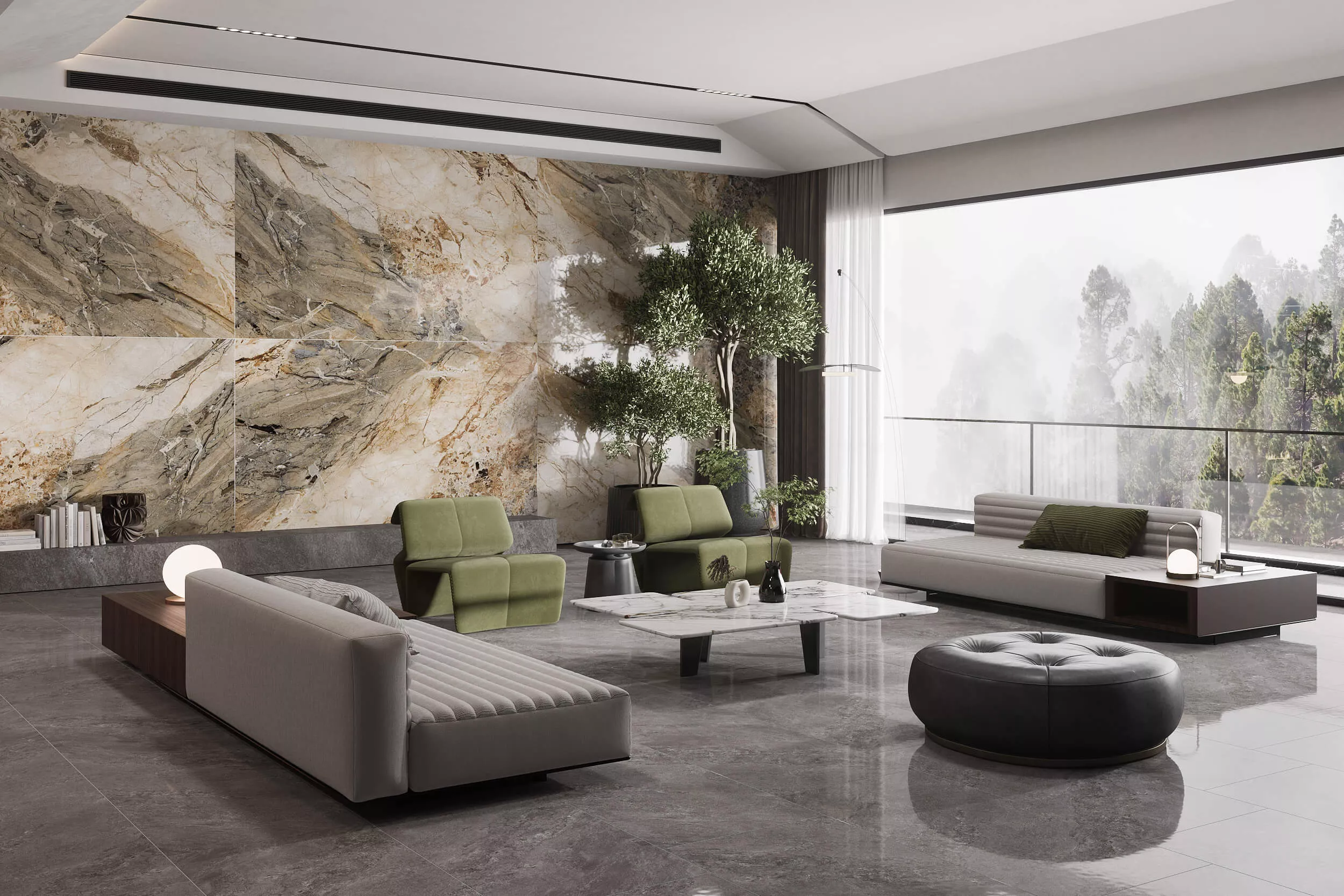 Купить Керамогранит ARTCER 1XL Blue Breccia POLI 120x180