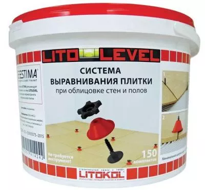 Система выравнивания плитки LITOKOL Litolevel комплект (ведро 150 шт)