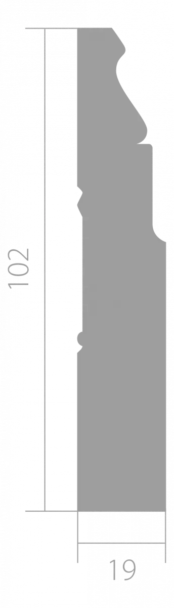Купить Плинтус Ultrawood арт. Base 5032 (2440 x 102 x 19 мм.)