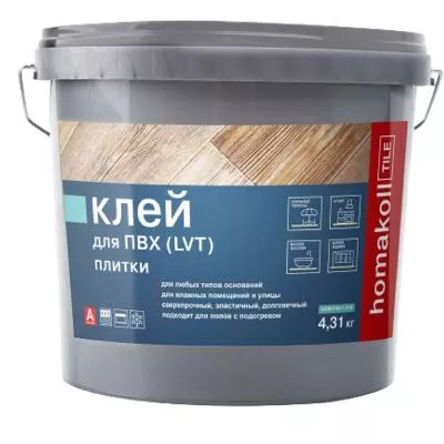 Клей для ПВХ плитки homakoll TILE