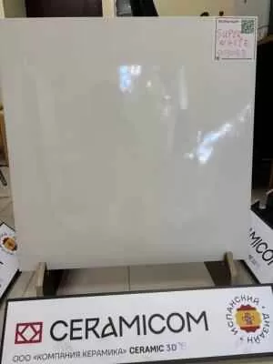 Керамогранит CERAMICOM SUPER WHITE 60x60 см (003086)
