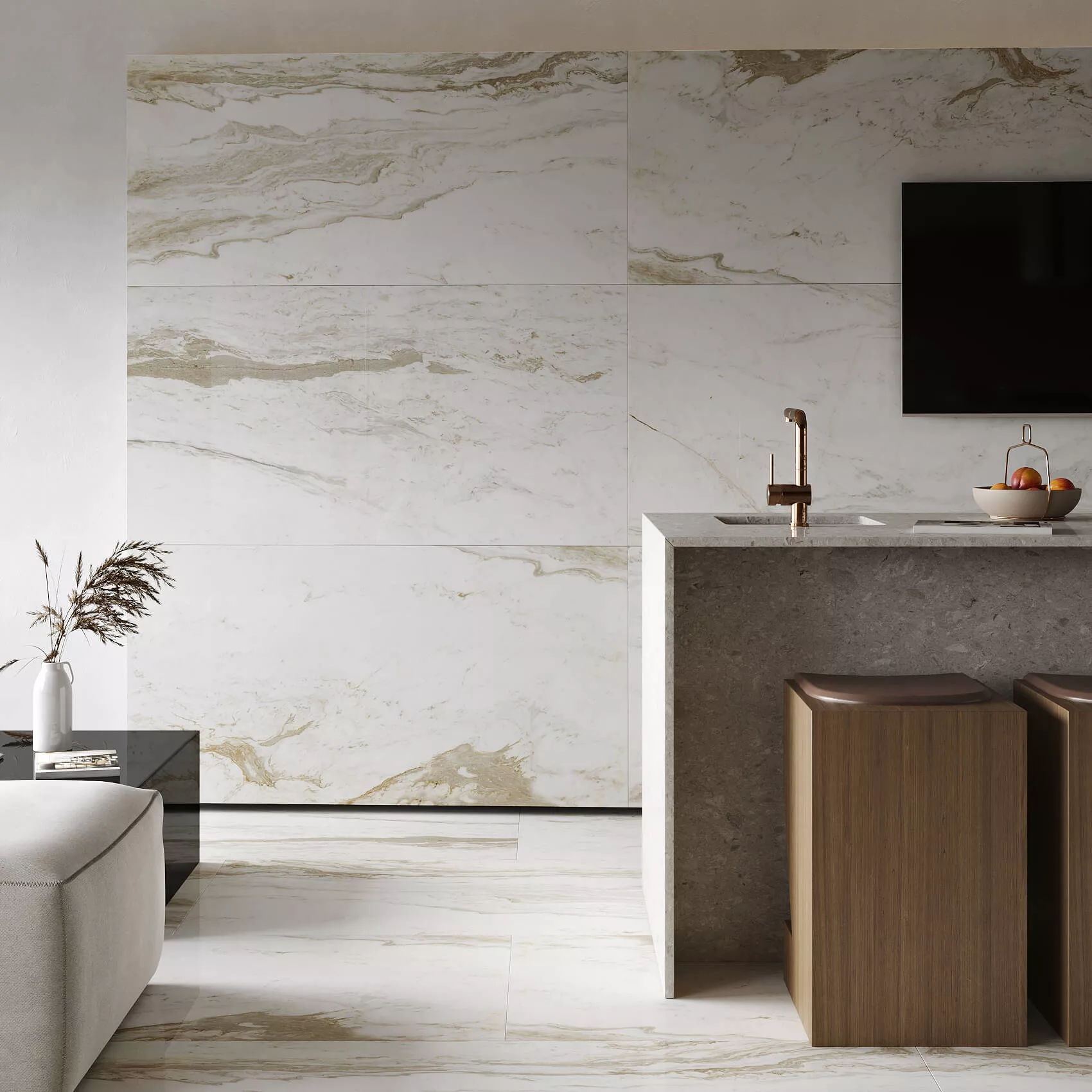 Купить Керамогранит ARTCER Marble Alaska Bianco 9 mm POLI 60x120