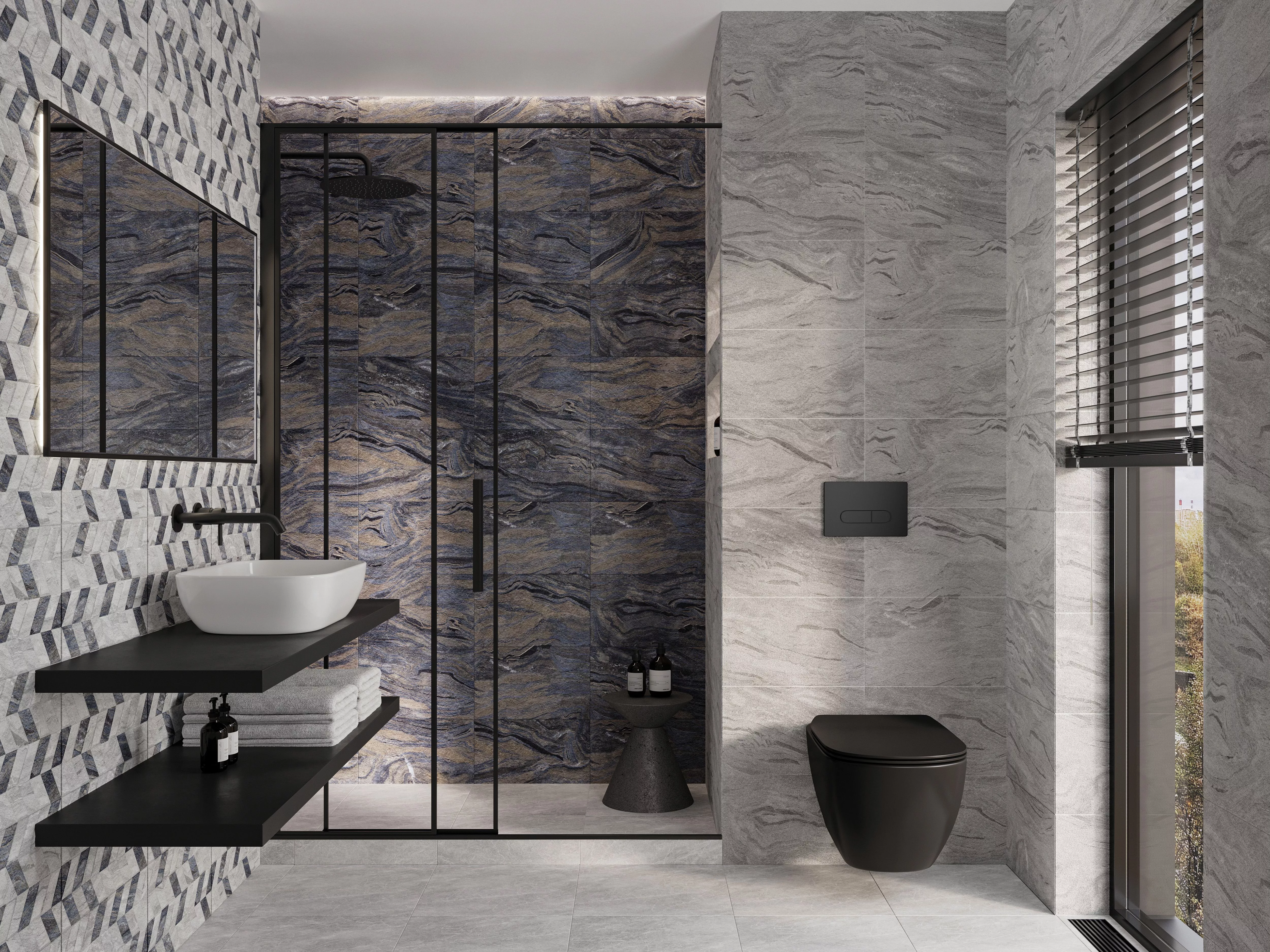 Купить 10100001564 Стрим сер верх 01 плитка для стен 25х40, Gracia Ceramica