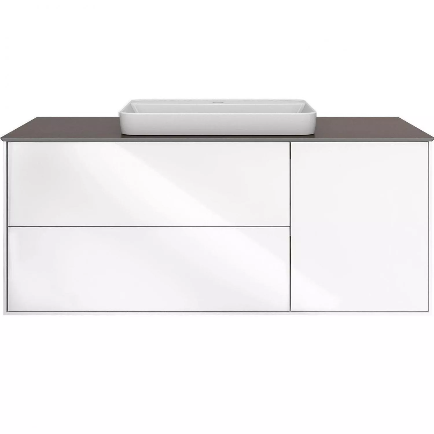 Купить Тумба PLAZA Modern подвесная 120 белый 3 ящика