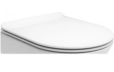 Сиденье PLAZA Modern/ BG Slim Soft close + clip up, белый
