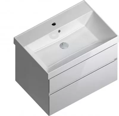 Тумба CUBO подвесная 70 белая 2 ящика CU.70\WHT