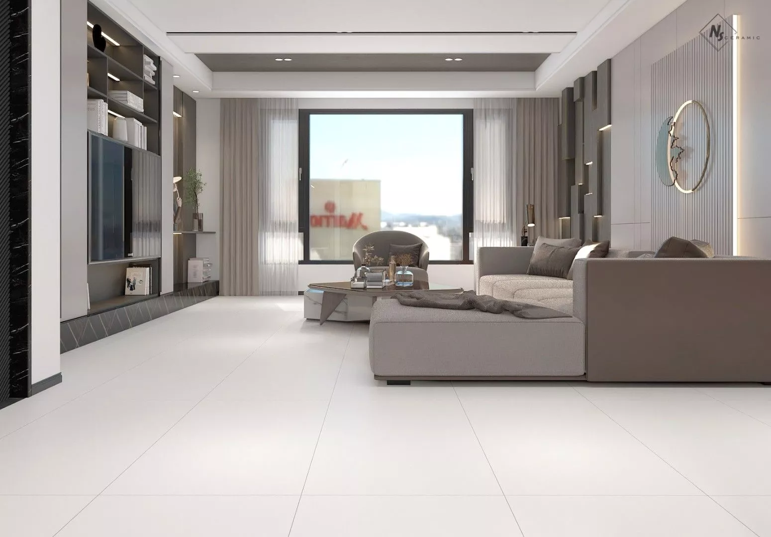 Купить Керамогранит NSceramic NSC1277 белый 600x1200