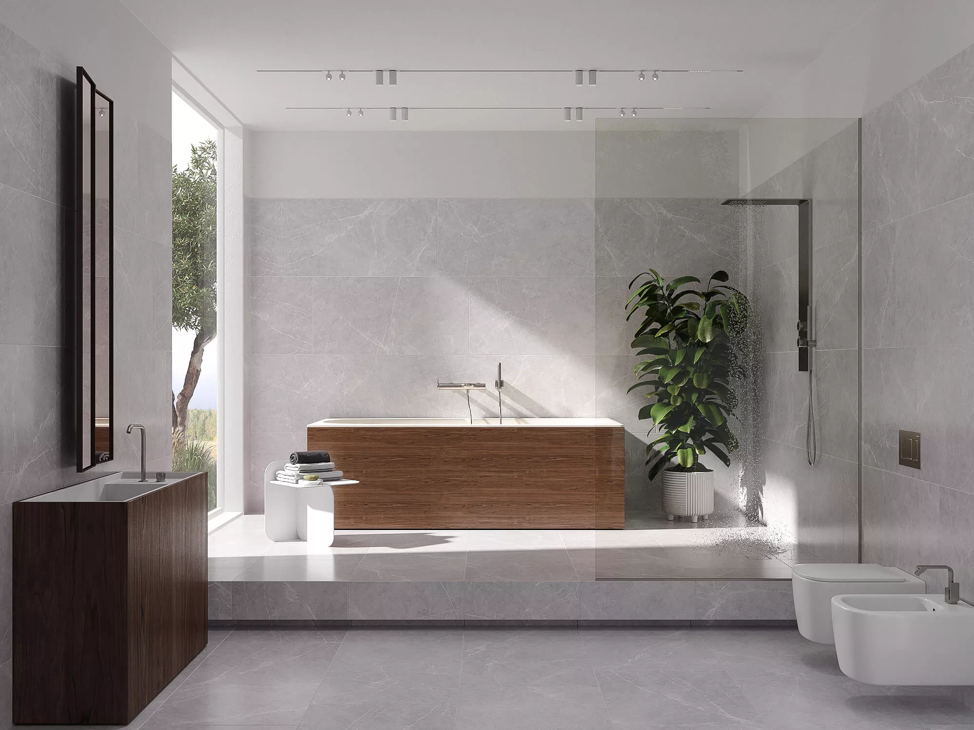 Купить Керамогранит ARTCER Stone Monte Bianco CARV 60x120