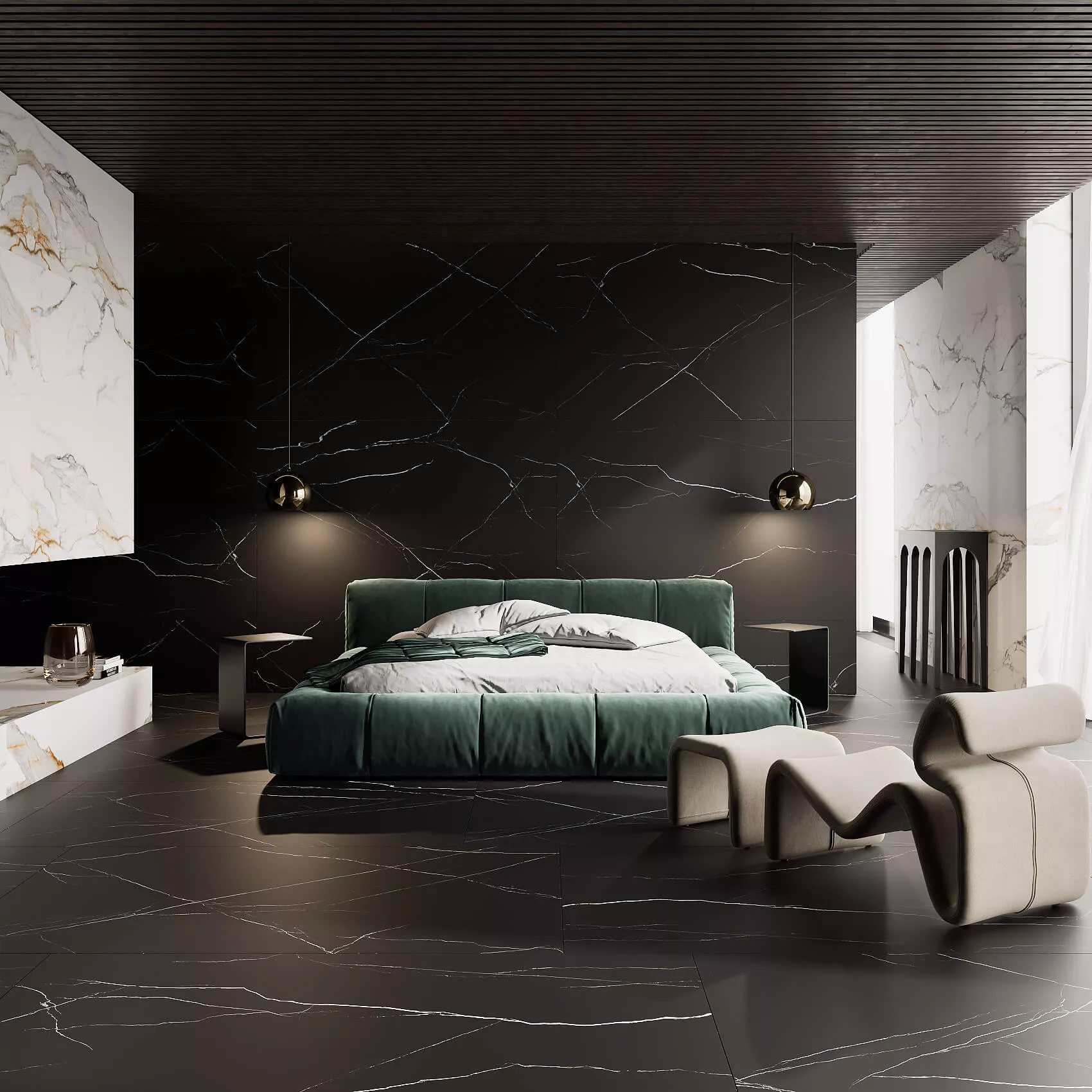 Купить Керамогранит ARTCER 1XL Fitch Nero MATE 120x180