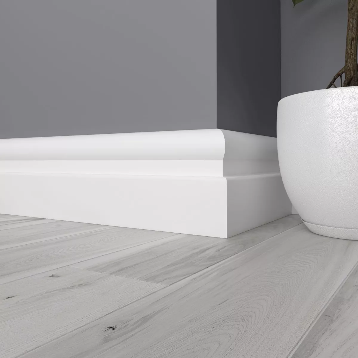 Купить Плинтус Ultrawood арт. Base 0010 (2440 x 127 x 25 мм.)