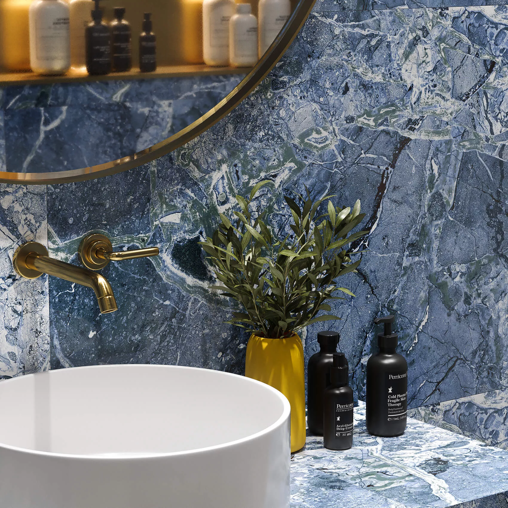 Купить Керамогранит ARTCER Exclusive Marble Acadia Blue POLI 60x120