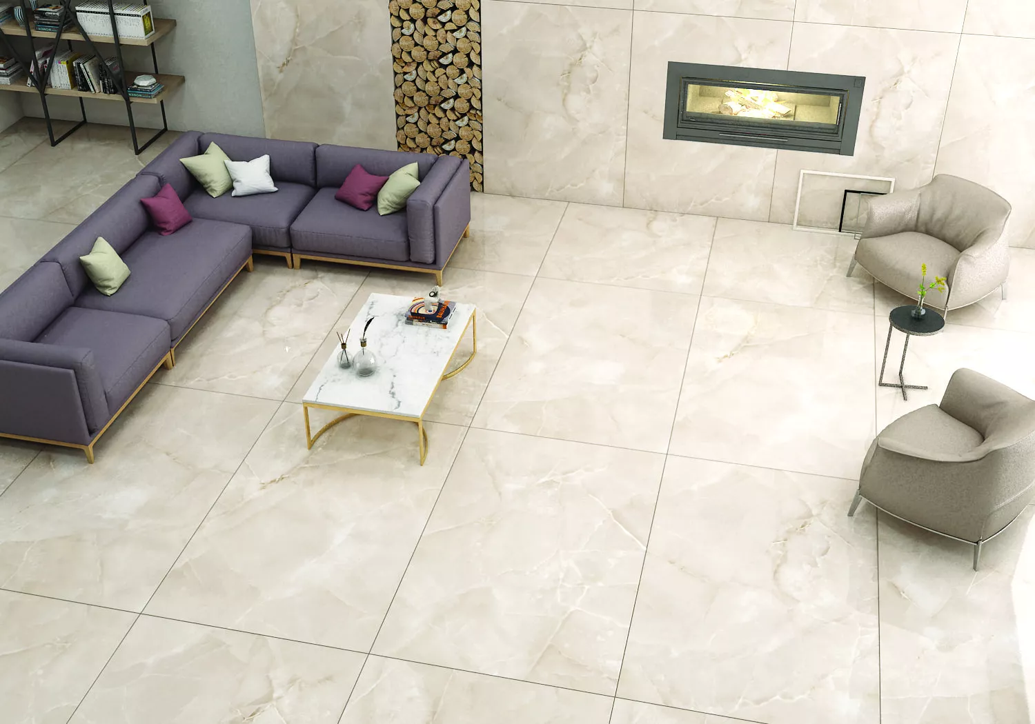 Купить Керамогранит Maimoon Ceramica  Slabs Passion Onyx Crema 180х120