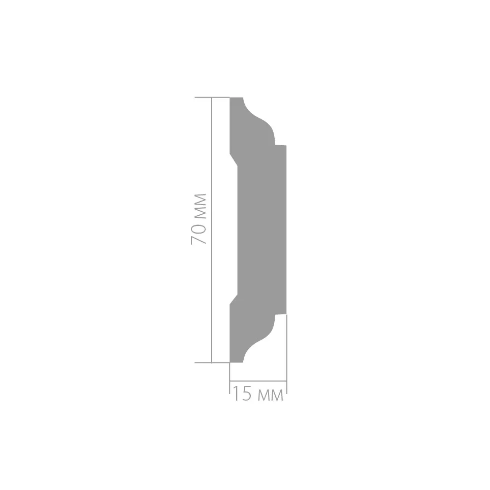 Купить Молдинг Ultrawood арт. U 0013 (2440 х 70 х 15)