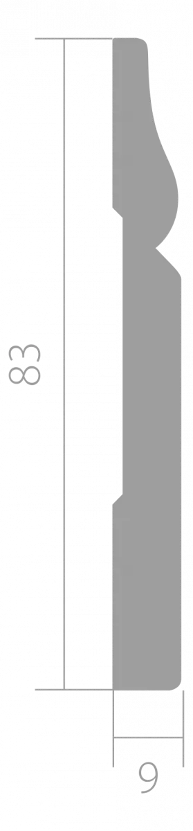 Купить Плинтус Ultrawood арт. Base 5748 (2440 x 83 x 9 мм.)