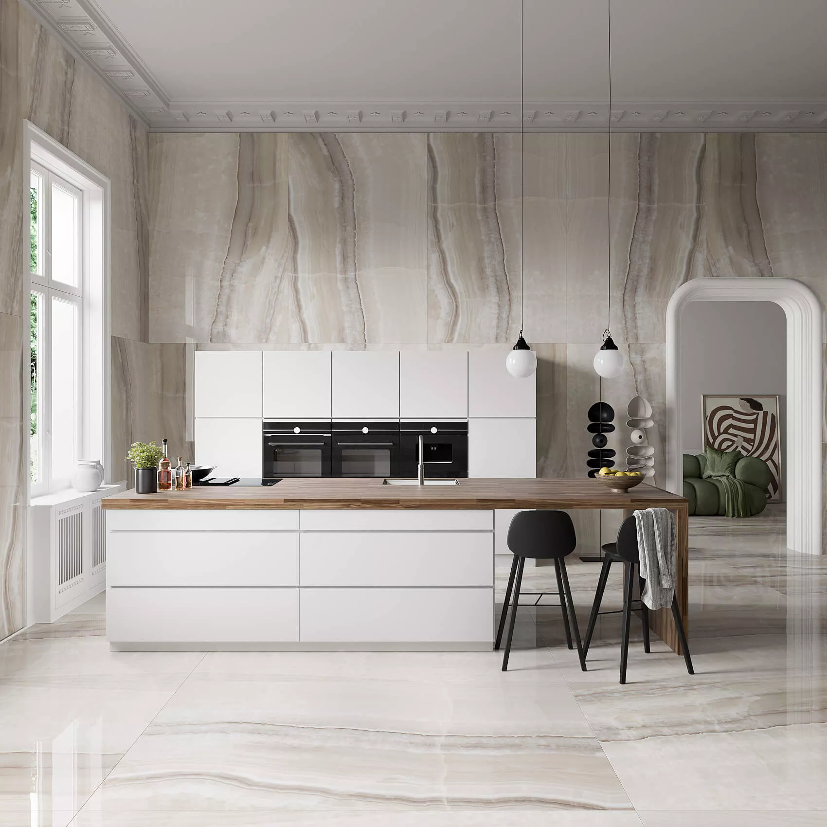 Купить Керамогранит ARTCER 1XL Oro Onyx POLI 120x180