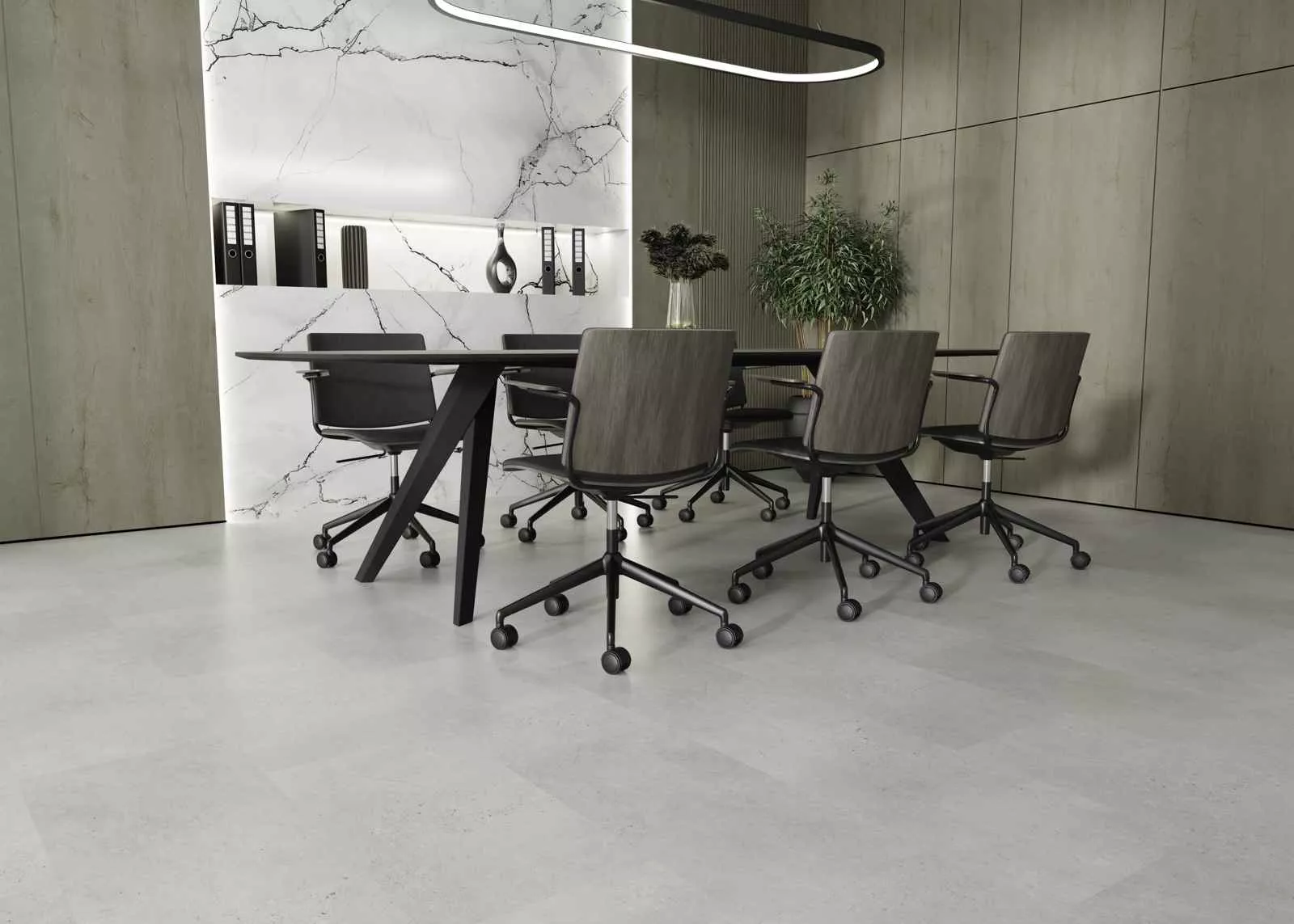 Купить SPC плитка (замковая) IDEAL FINE STONE 04010 Cement