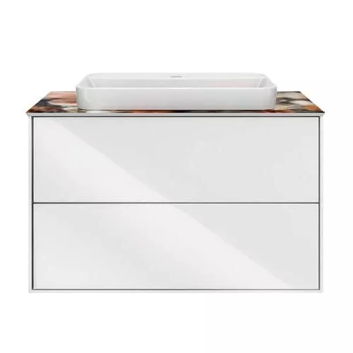 Купить Тумба PLAZA Modern подвесная 80 белый 2 ящика