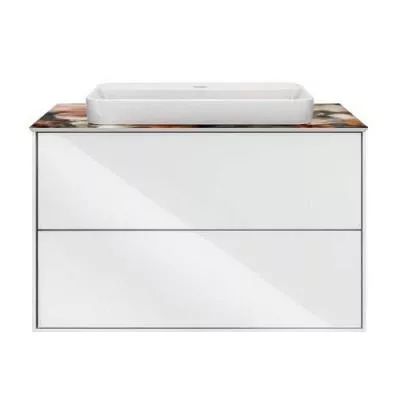 Тумба PLAZA Modern подвесная 80 белый 2 ящика