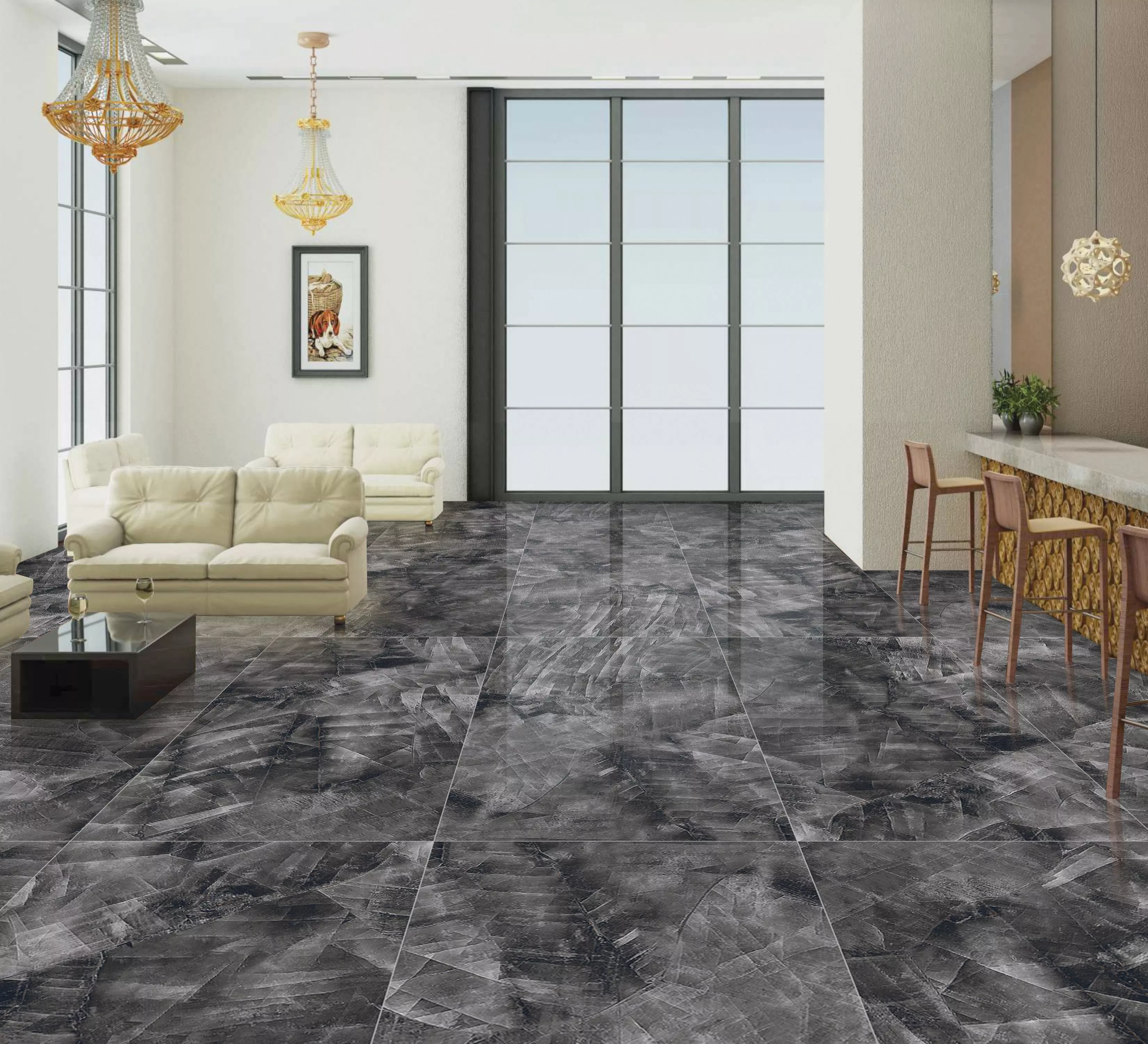 Купить Керамогранит Maimoon Ceramica  HG Glossy Mirror Nero 120х60