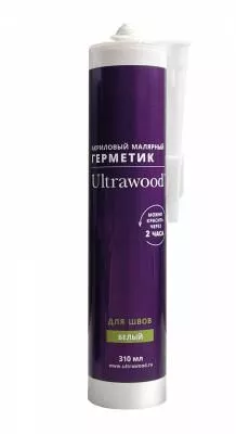 Герметик ULTRAWOOD акриловый, малярный, 310 мл