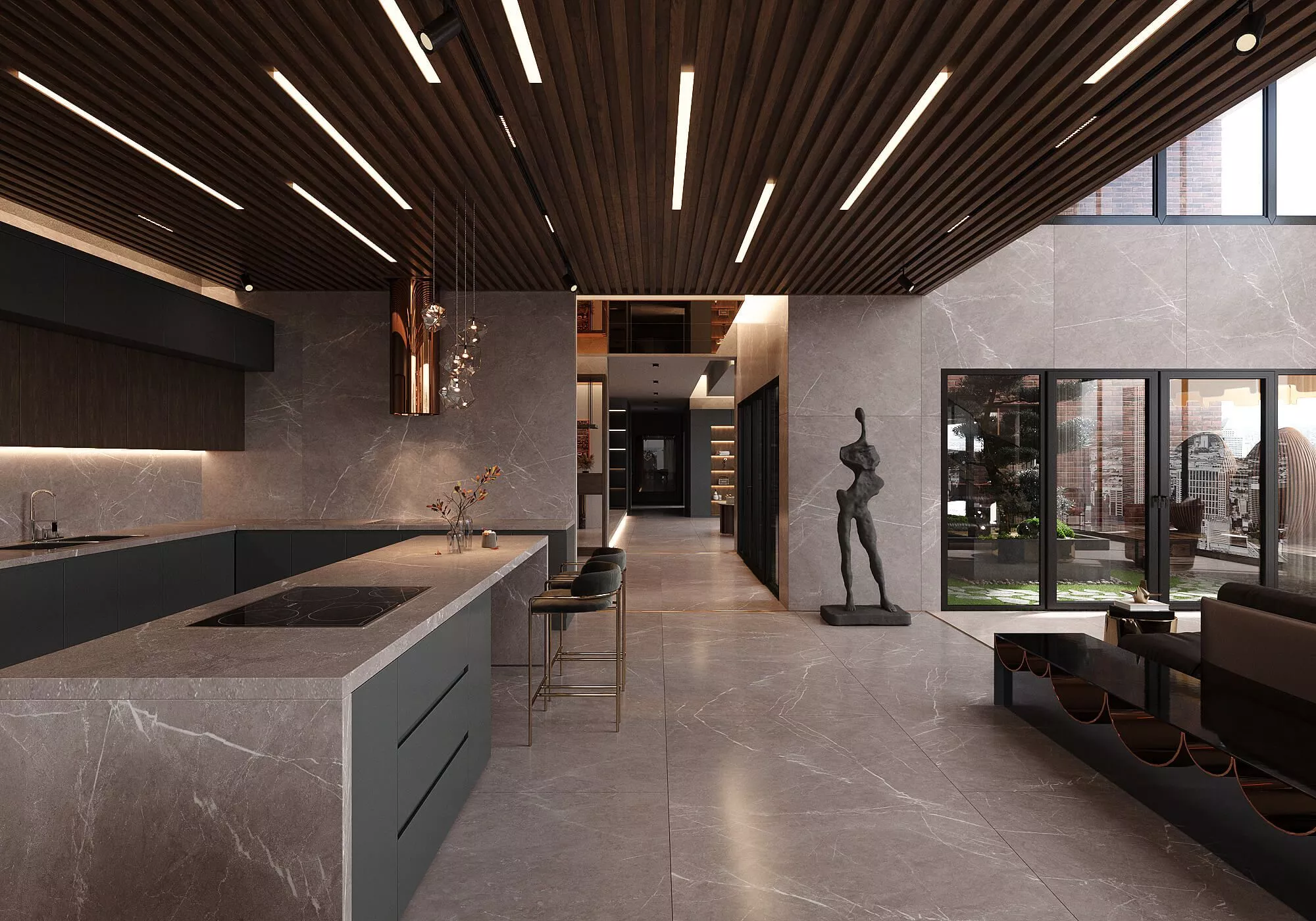 Купить Керамогранит ARTCER 1XL Monte Grigio CARV 120x180